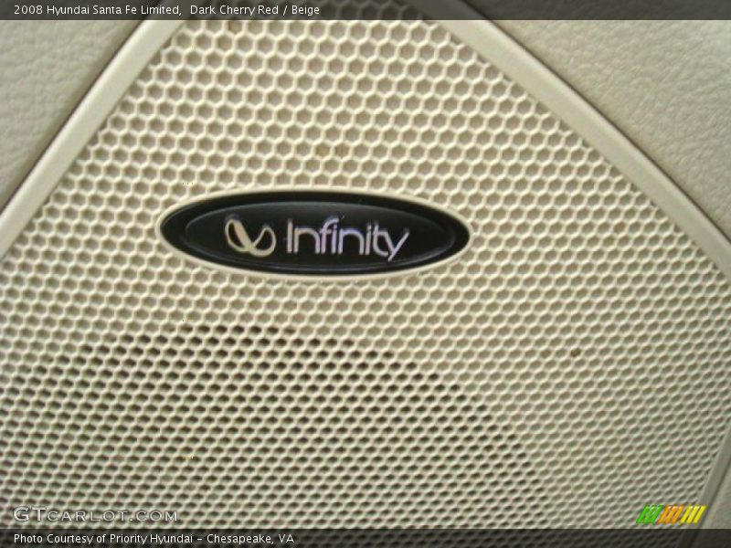 Dark Cherry Red / Beige 2008 Hyundai Santa Fe Limited