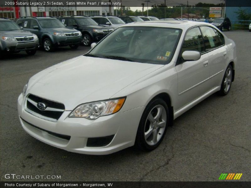 Satin White Pearl / Warm Ivory 2009 Subaru Legacy 2.5i Sedan