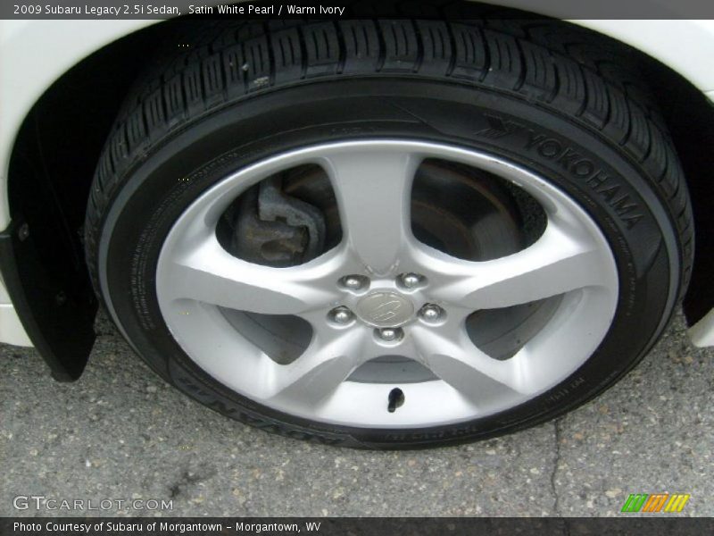 Satin White Pearl / Warm Ivory 2009 Subaru Legacy 2.5i Sedan