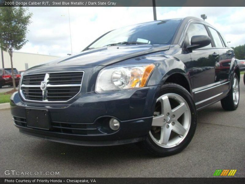 Steel Blue Metallic / Dark Slate Gray 2008 Dodge Caliber R/T