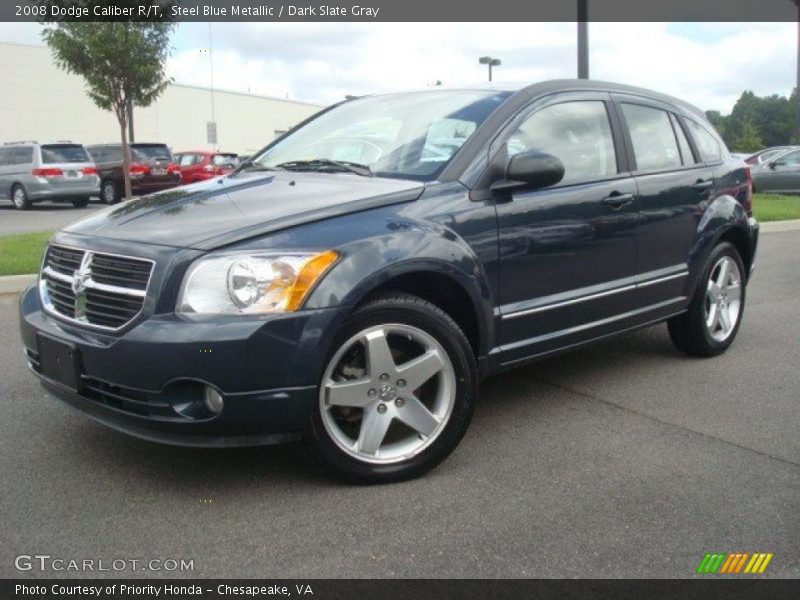 Steel Blue Metallic / Dark Slate Gray 2008 Dodge Caliber R/T
