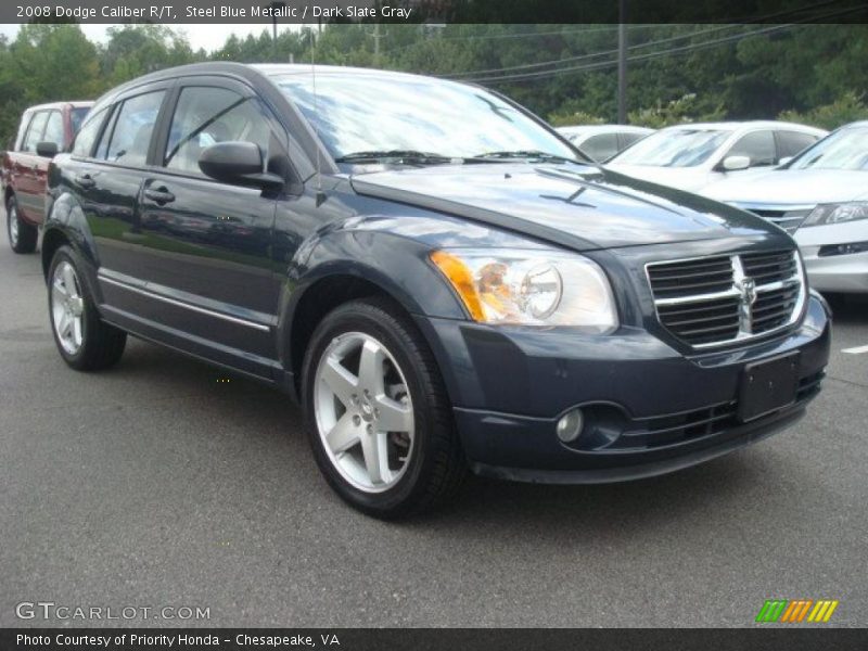Steel Blue Metallic / Dark Slate Gray 2008 Dodge Caliber R/T