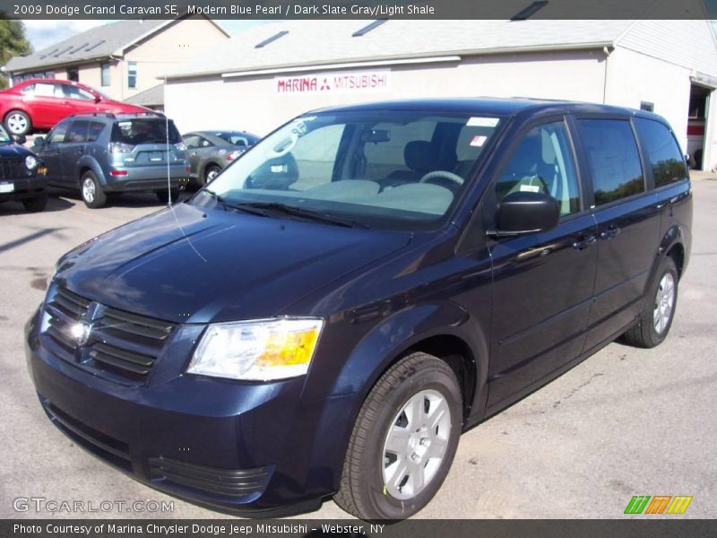 Modern Blue Pearl / Dark Slate Gray/Light Shale 2009 Dodge Grand Caravan SE