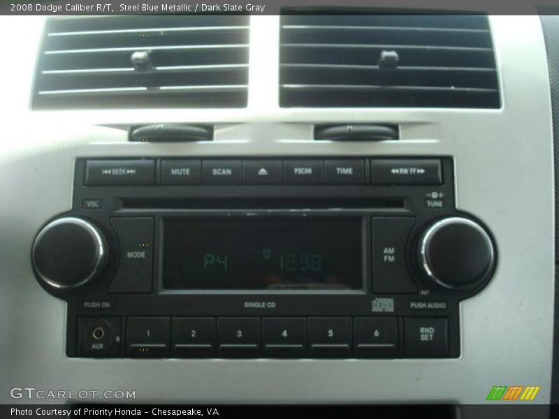 Steel Blue Metallic / Dark Slate Gray 2008 Dodge Caliber R/T