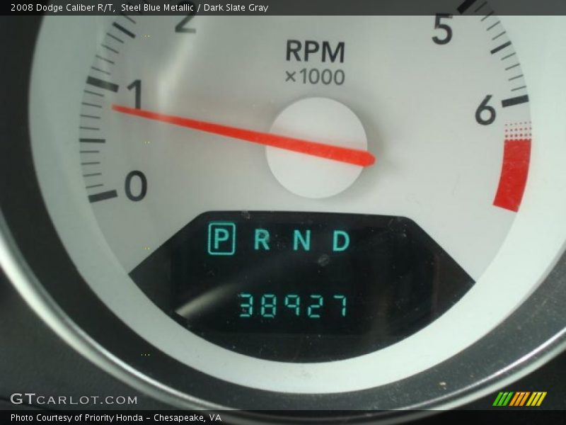 Steel Blue Metallic / Dark Slate Gray 2008 Dodge Caliber R/T
