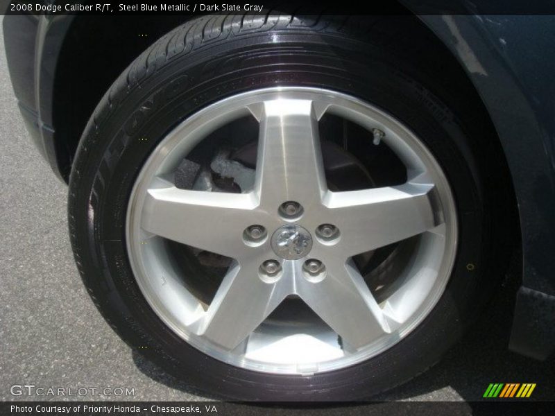 Steel Blue Metallic / Dark Slate Gray 2008 Dodge Caliber R/T