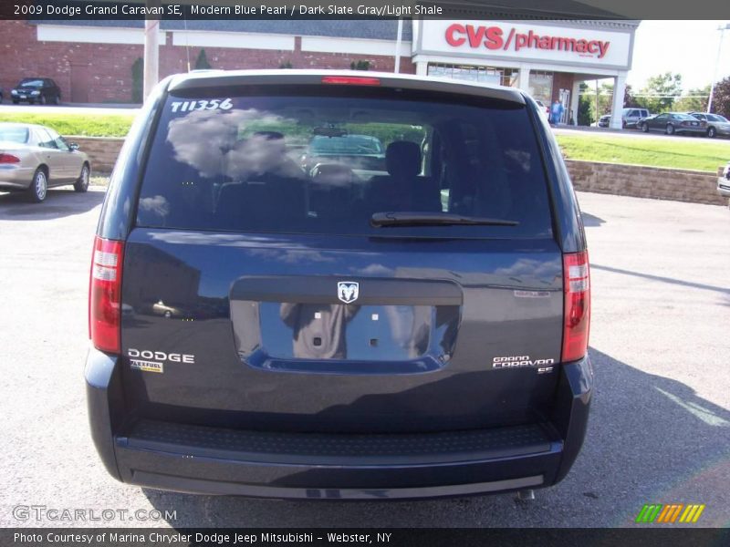 Modern Blue Pearl / Dark Slate Gray/Light Shale 2009 Dodge Grand Caravan SE