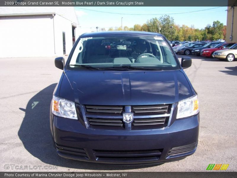 Modern Blue Pearl / Dark Slate Gray/Light Shale 2009 Dodge Grand Caravan SE