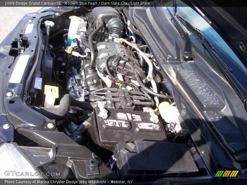 Modern Blue Pearl / Dark Slate Gray/Light Shale 2009 Dodge Grand Caravan SE