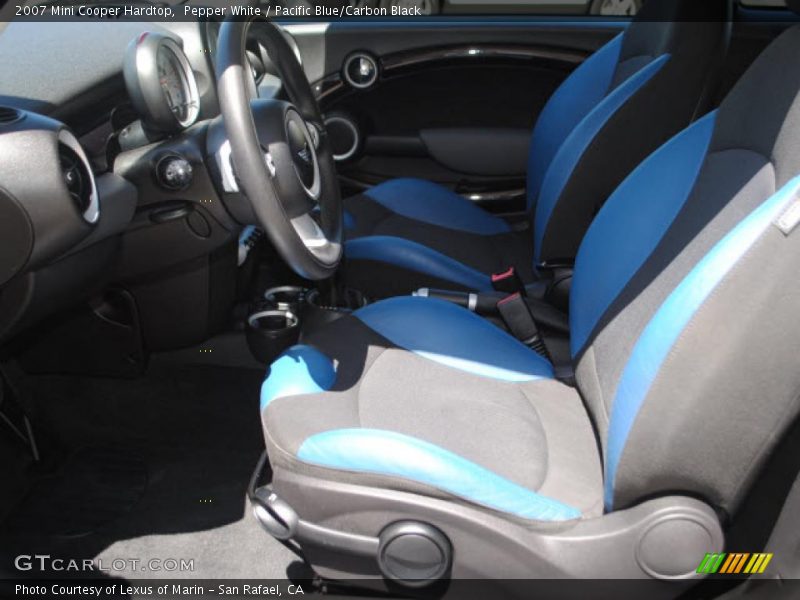 Pepper White / Pacific Blue/Carbon Black 2007 Mini Cooper Hardtop