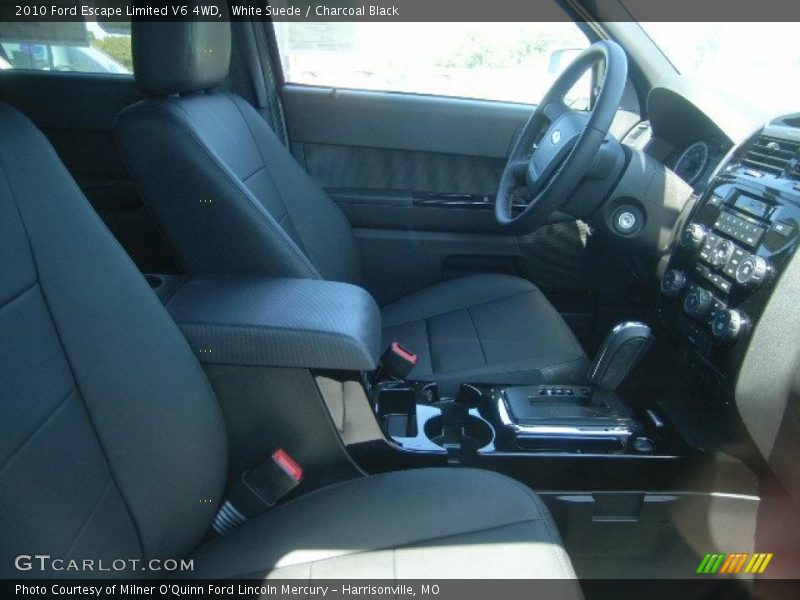 White Suede / Charcoal Black 2010 Ford Escape Limited V6 4WD