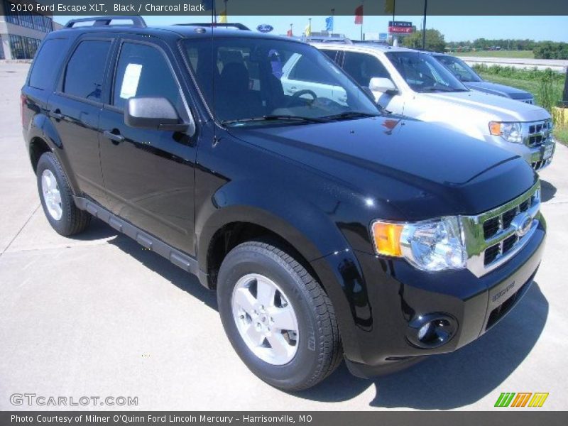 Black / Charcoal Black 2010 Ford Escape XLT