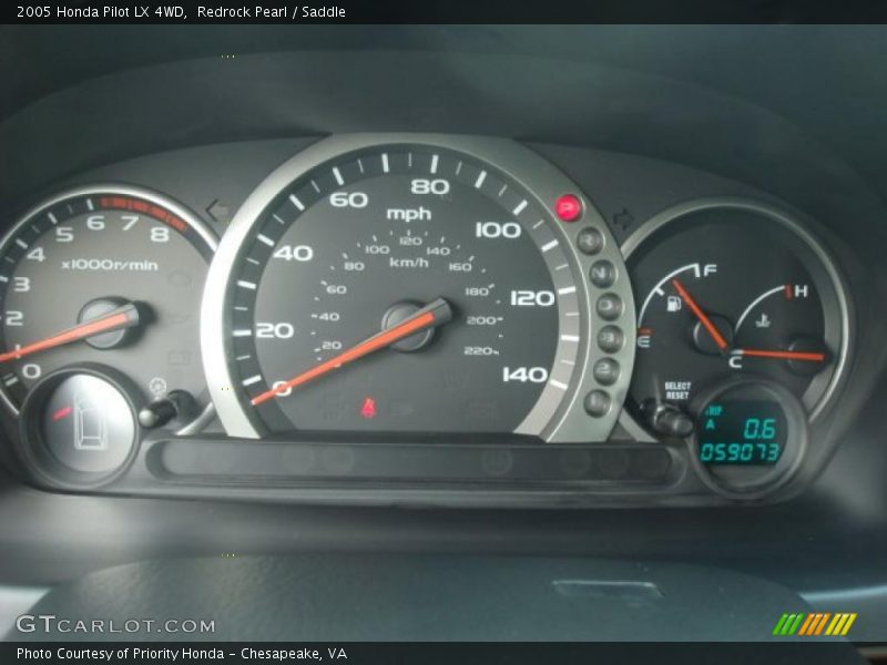 Redrock Pearl / Saddle 2005 Honda Pilot LX 4WD