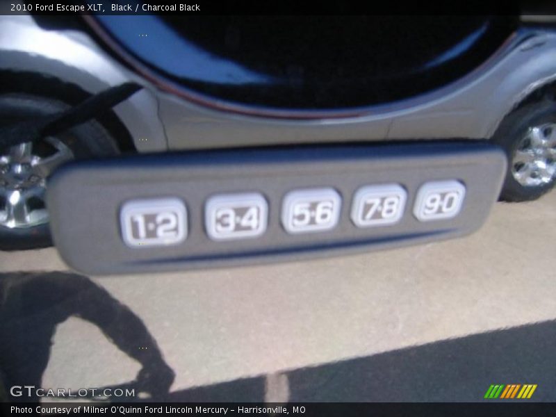 Black / Charcoal Black 2010 Ford Escape XLT