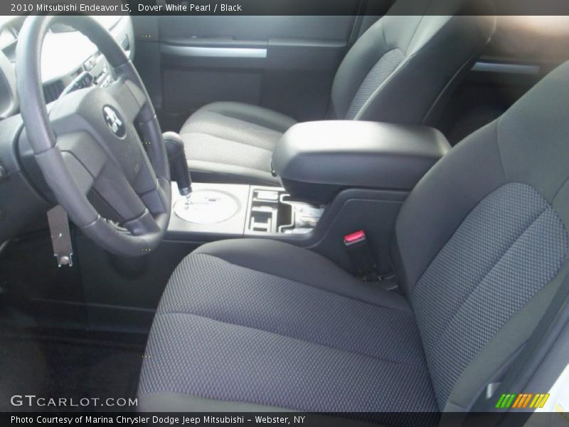 Dover White Pearl / Black 2010 Mitsubishi Endeavor LS