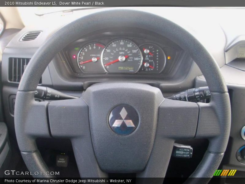 Dover White Pearl / Black 2010 Mitsubishi Endeavor LS