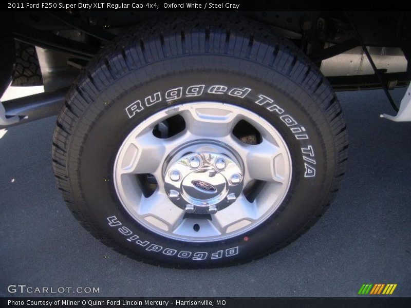 Oxford White / Steel Gray 2011 Ford F250 Super Duty XLT Regular Cab 4x4