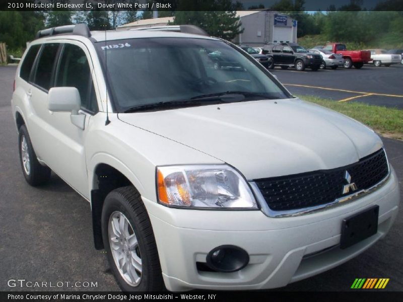 Dover White Pearl / Black 2010 Mitsubishi Endeavor LS