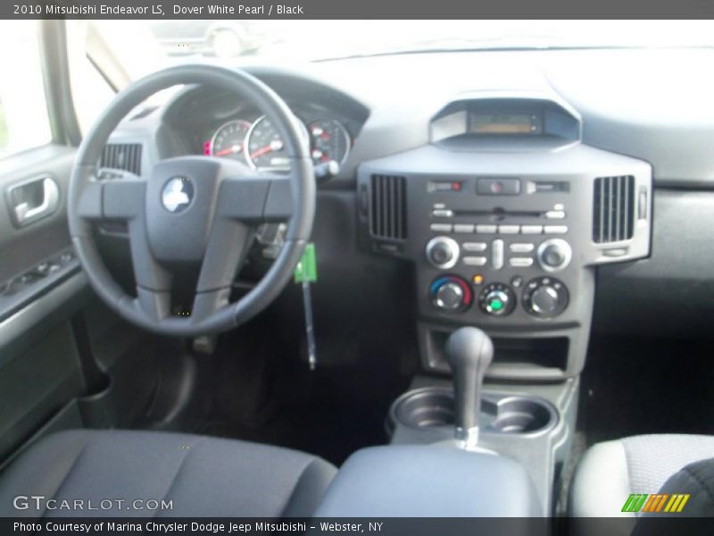 Dover White Pearl / Black 2010 Mitsubishi Endeavor LS