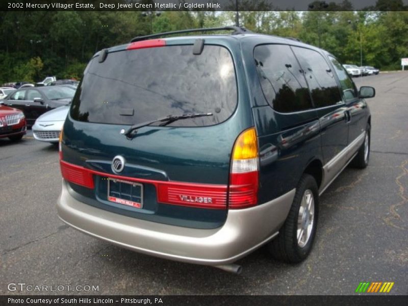 Deep Jewel Green Metallic / Golden Mink 2002 Mercury Villager Estate