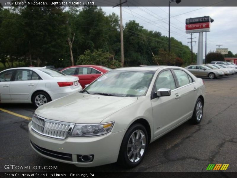 Light Sage Metallic / Sand 2007 Lincoln MKZ Sedan