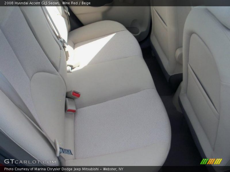 Wine Red / Beige 2008 Hyundai Accent GLS Sedan