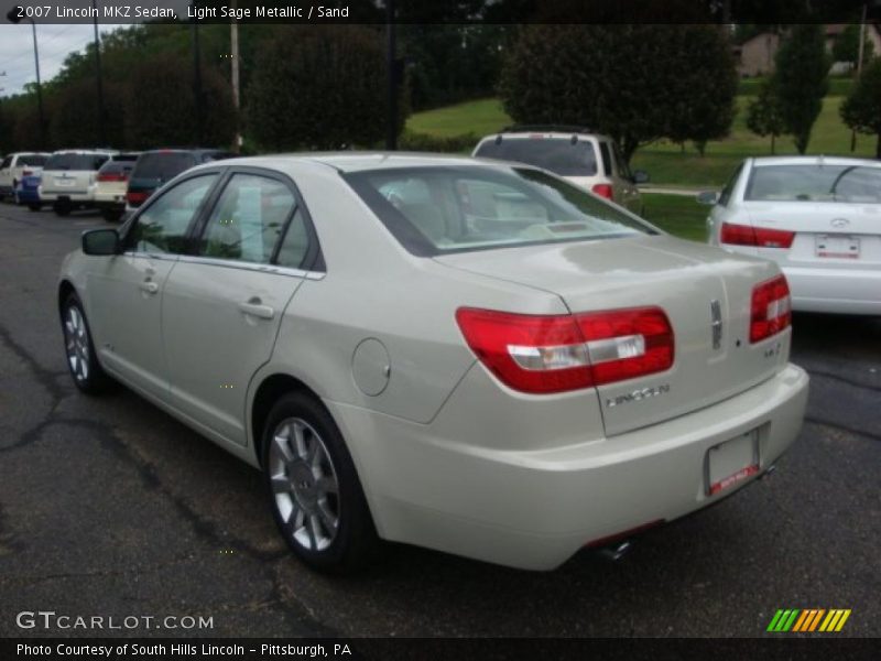 Light Sage Metallic / Sand 2007 Lincoln MKZ Sedan