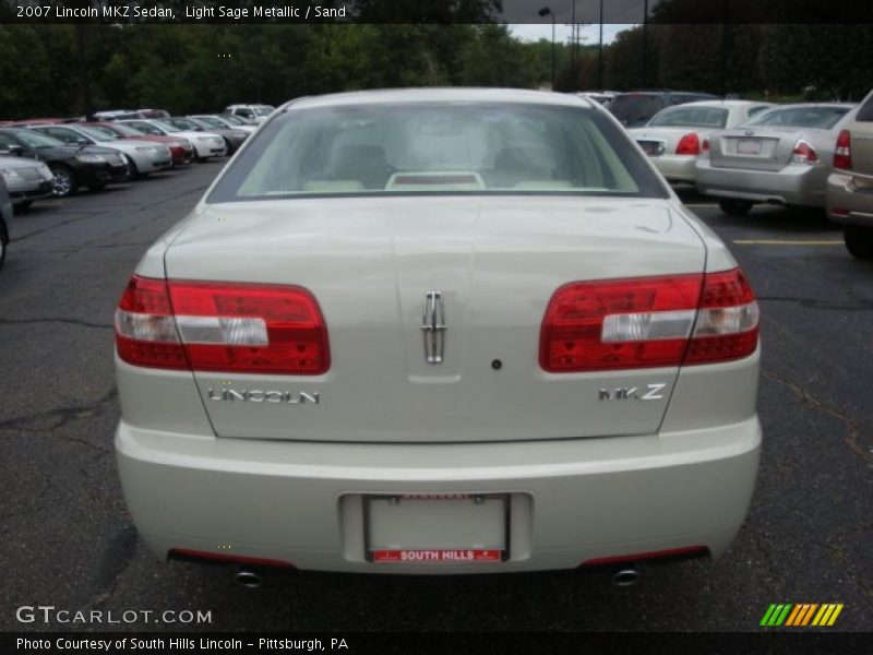 Light Sage Metallic / Sand 2007 Lincoln MKZ Sedan