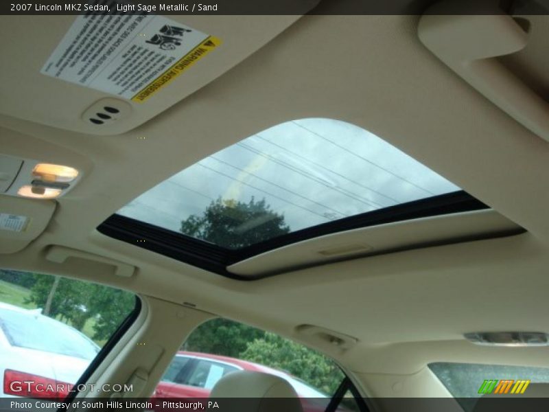 Light Sage Metallic / Sand 2007 Lincoln MKZ Sedan