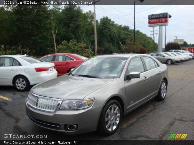 Vapor Silver Metallic / Dark Charcoal 2008 Lincoln MKZ Sedan