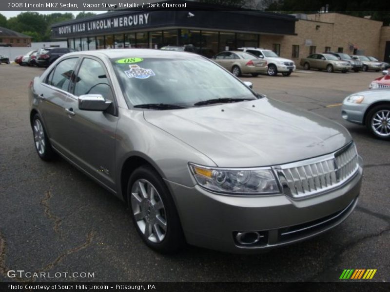 Vapor Silver Metallic / Dark Charcoal 2008 Lincoln MKZ Sedan