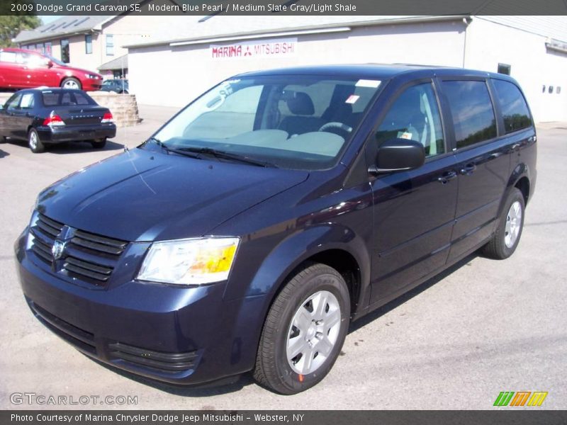 Modern Blue Pearl / Medium Slate Gray/Light Shale 2009 Dodge Grand Caravan SE