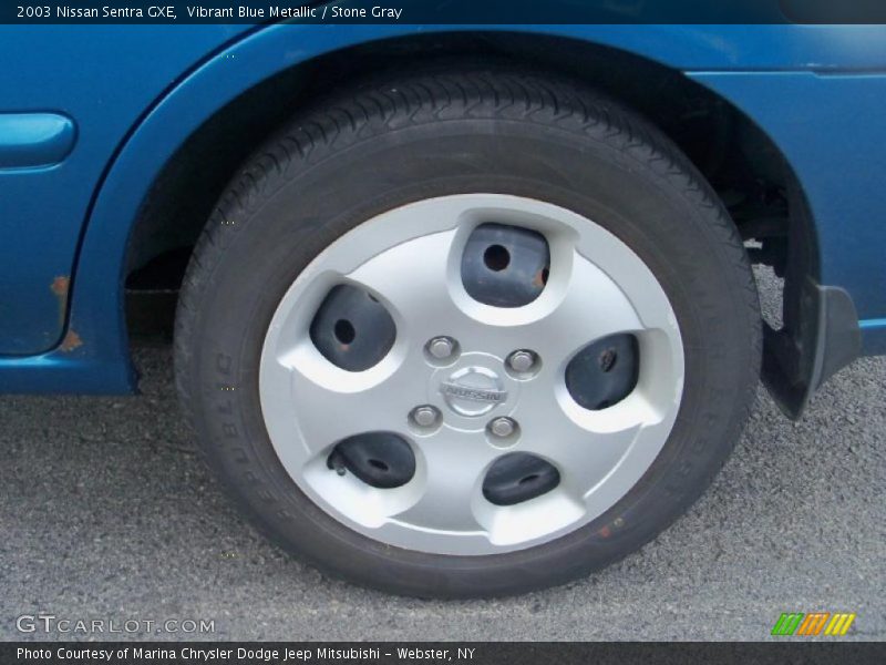 Vibrant Blue Metallic / Stone Gray 2003 Nissan Sentra GXE