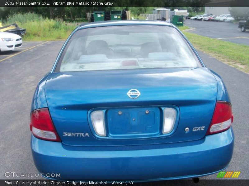 Vibrant Blue Metallic / Stone Gray 2003 Nissan Sentra GXE