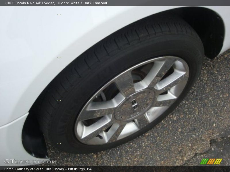 Oxford White / Dark Charcoal 2007 Lincoln MKZ AWD Sedan