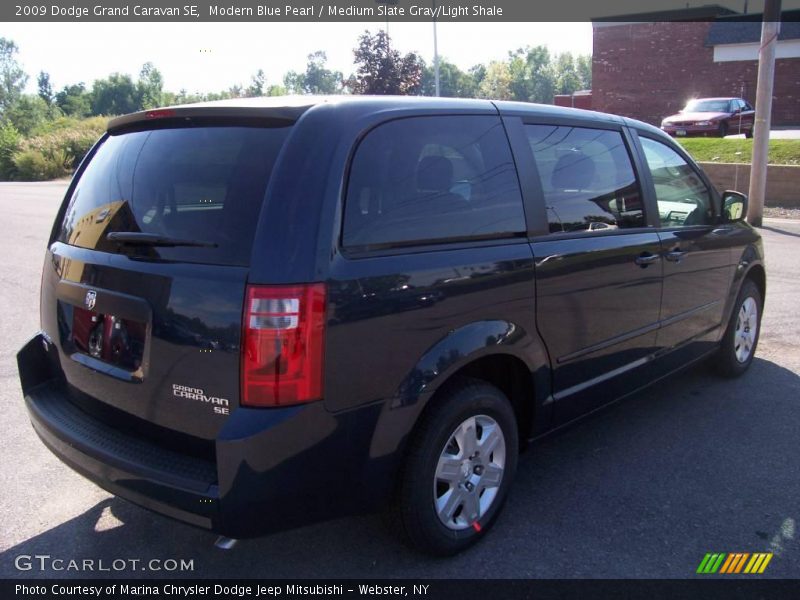 Modern Blue Pearl / Medium Slate Gray/Light Shale 2009 Dodge Grand Caravan SE