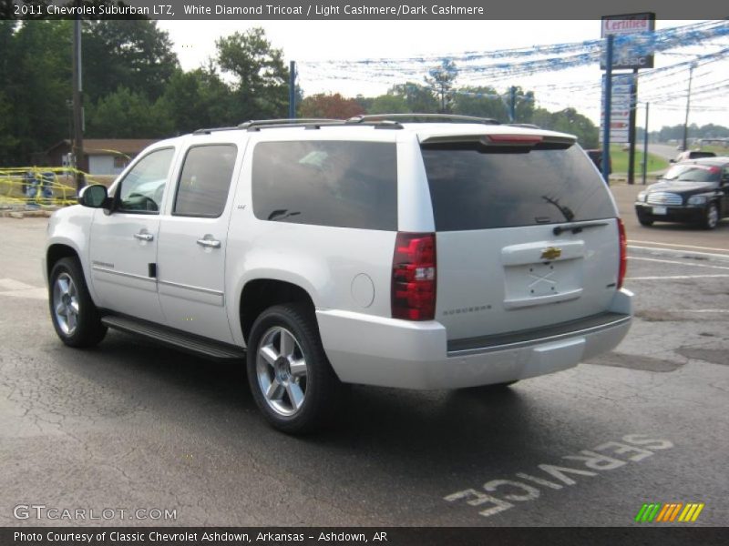 White Diamond Tricoat / Light Cashmere/Dark Cashmere 2011 Chevrolet Suburban LTZ