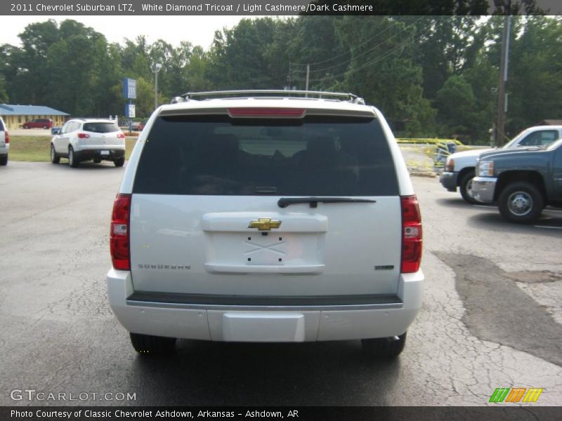 White Diamond Tricoat / Light Cashmere/Dark Cashmere 2011 Chevrolet Suburban LTZ