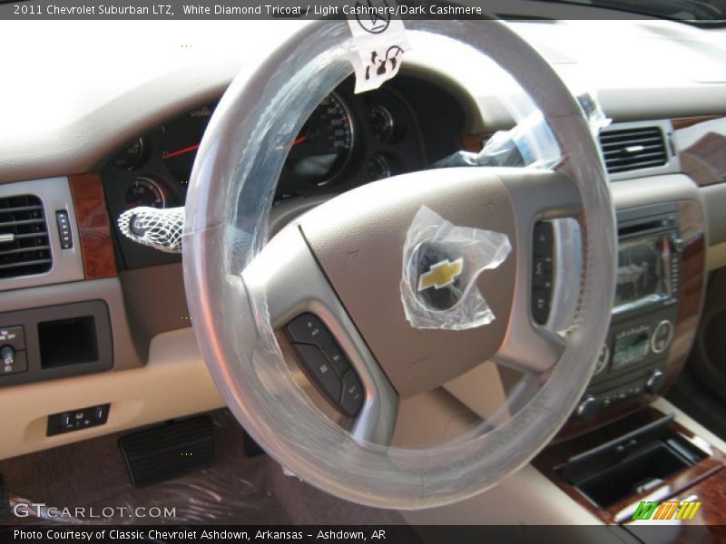 White Diamond Tricoat / Light Cashmere/Dark Cashmere 2011 Chevrolet Suburban LTZ