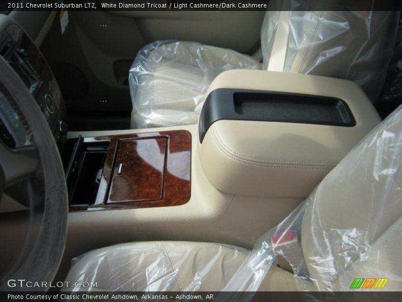 White Diamond Tricoat / Light Cashmere/Dark Cashmere 2011 Chevrolet Suburban LTZ