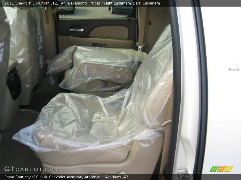 White Diamond Tricoat / Light Cashmere/Dark Cashmere 2011 Chevrolet Suburban LTZ