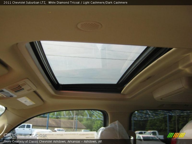 White Diamond Tricoat / Light Cashmere/Dark Cashmere 2011 Chevrolet Suburban LTZ