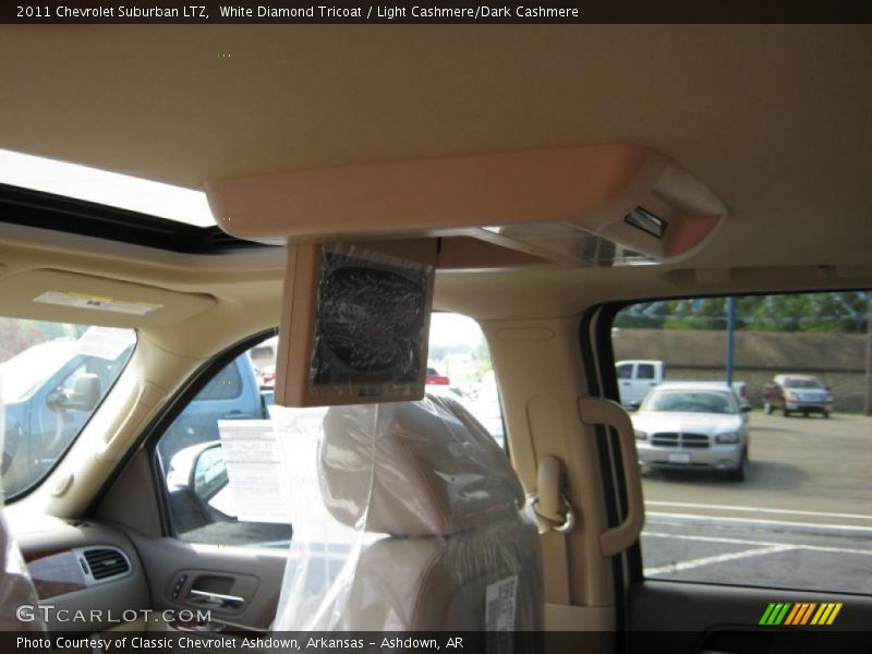 White Diamond Tricoat / Light Cashmere/Dark Cashmere 2011 Chevrolet Suburban LTZ