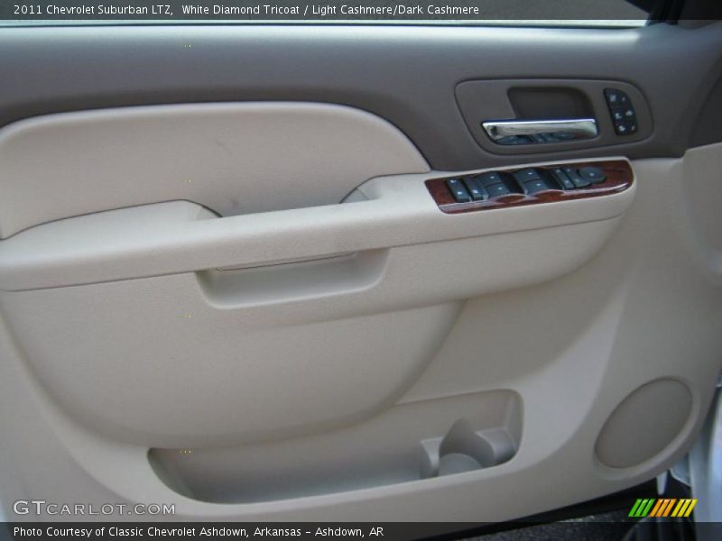 White Diamond Tricoat / Light Cashmere/Dark Cashmere 2011 Chevrolet Suburban LTZ