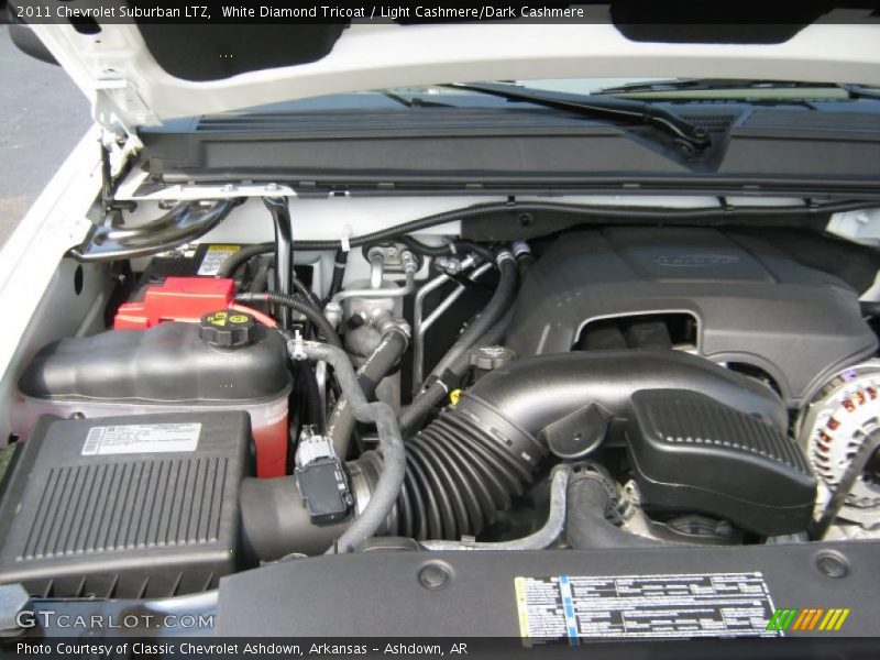 White Diamond Tricoat / Light Cashmere/Dark Cashmere 2011 Chevrolet Suburban LTZ