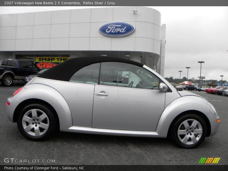 Reflex Silver / Grey 2007 Volkswagen New Beetle 2.5 Convertible
