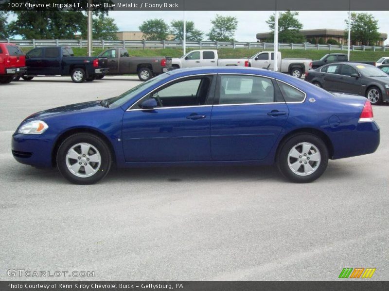 Laser Blue Metallic / Ebony Black 2007 Chevrolet Impala LT