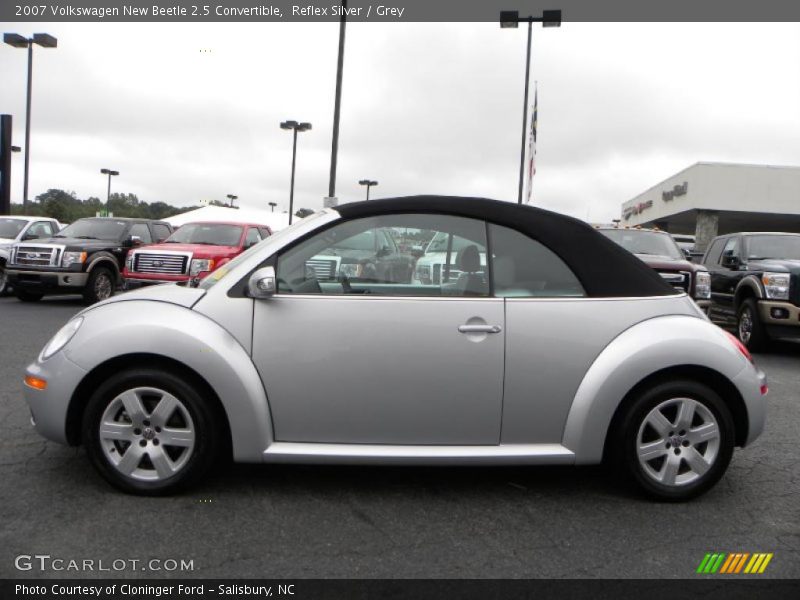 Reflex Silver / Grey 2007 Volkswagen New Beetle 2.5 Convertible