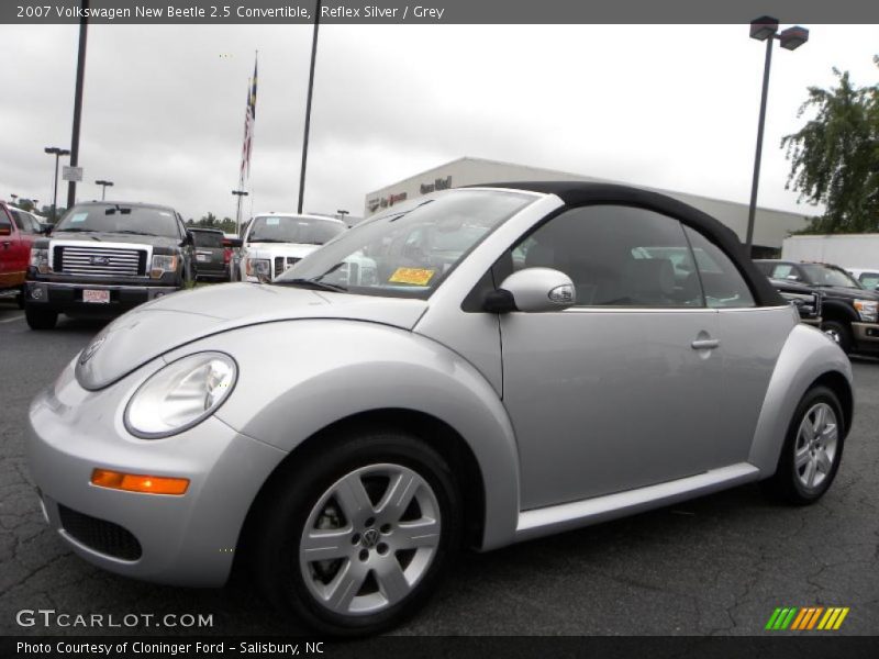 Reflex Silver / Grey 2007 Volkswagen New Beetle 2.5 Convertible