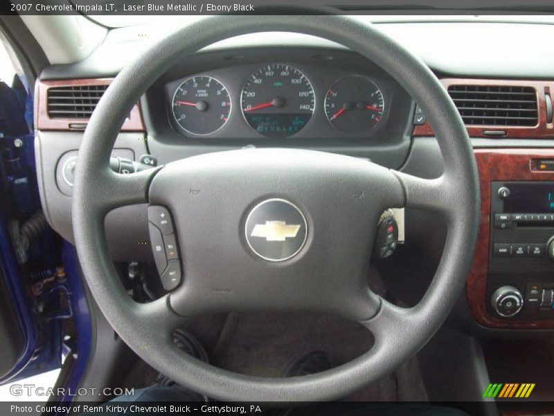 Laser Blue Metallic / Ebony Black 2007 Chevrolet Impala LT